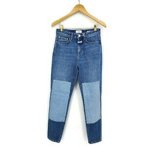 New Closed Denim Baker High Jeans Womens 27 Knee Patch Gloria